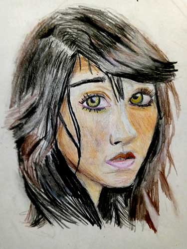 Drawing of girl